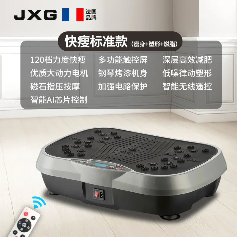 Masajeador vibratorio para fitness, batidor de grasa con música vía Bluetooth.