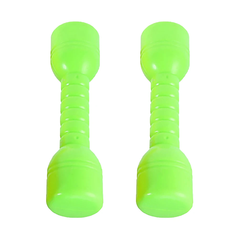 2 mancuernas de plástico