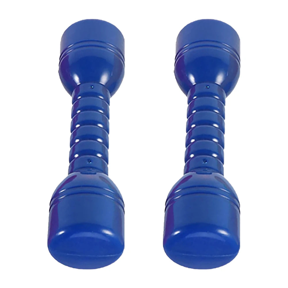 2 mancuernas de plástico