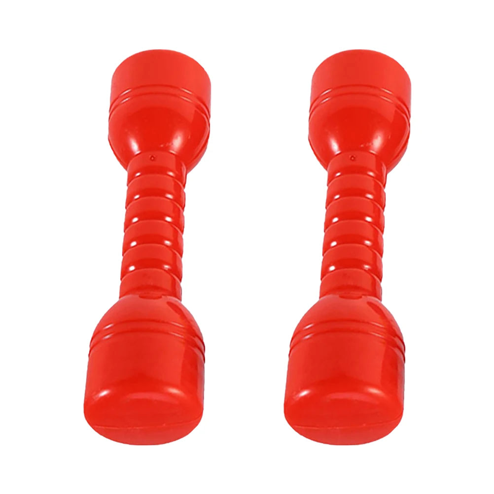 2 mancuernas de plástico