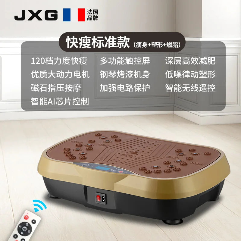 Masajeador vibratorio para fitness, batidor de grasa con música vía Bluetooth.