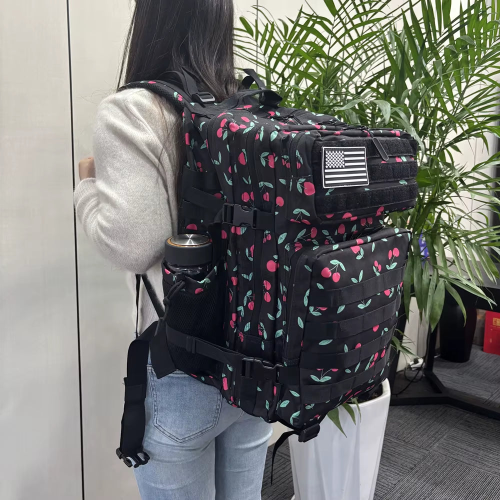 45L Tactical Backpack 3P Bag Assault Backpack Outdoor 3 Days Travel Waterproof Climbing Rucksack Camping Hiking Hunting Mochila