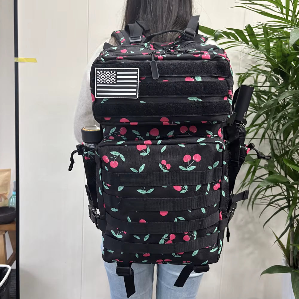 45L Tactical Backpack 3P Bag Assault Backpack Outdoor 3 Days Travel Waterproof Climbing Rucksack Camping Hiking Hunting Mochila