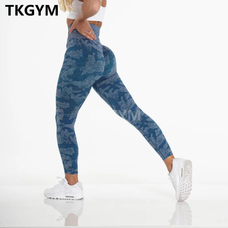 za Leggings Deportivos Seamless Estampado Push-Up