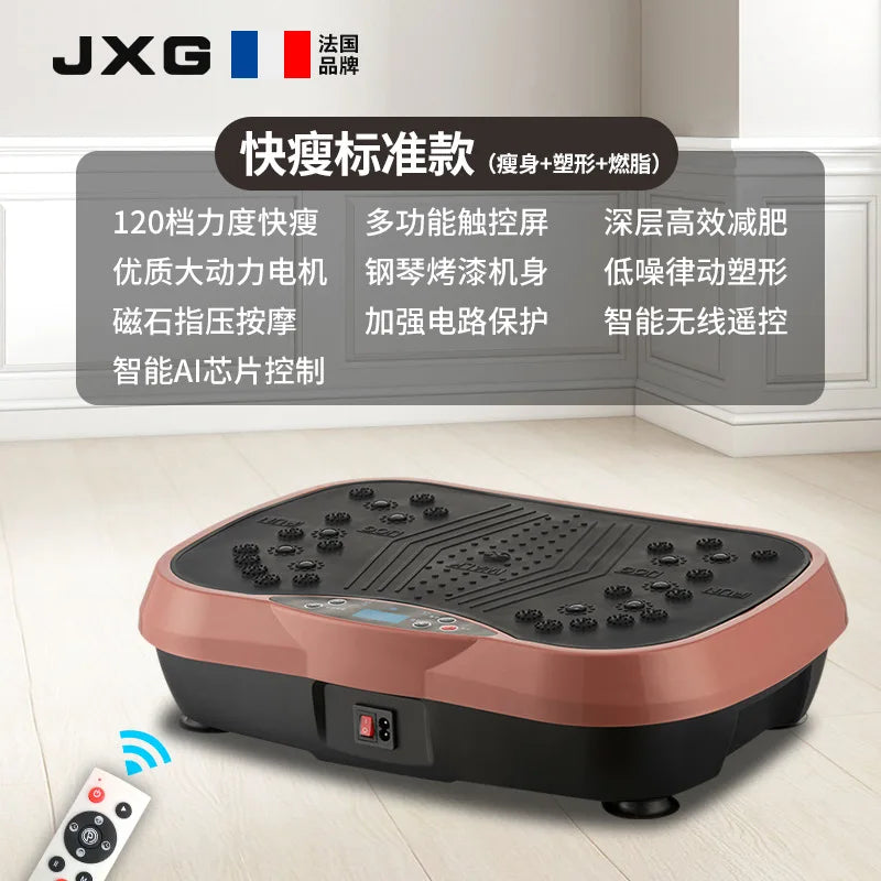 Masajeador vibratorio para fitness, batidor de grasa con música vía Bluetooth.