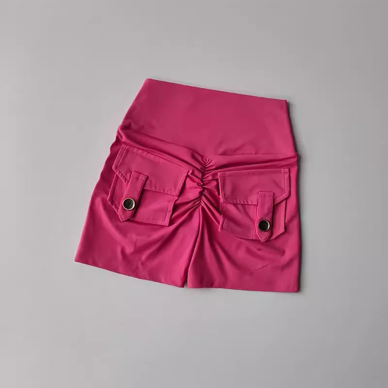 za Shorts Deportivos Push-Up con Bolsillos Cargo
