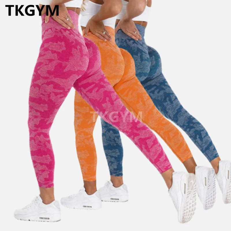 za Leggings Deportivos Seamless Estampado Push-Up
