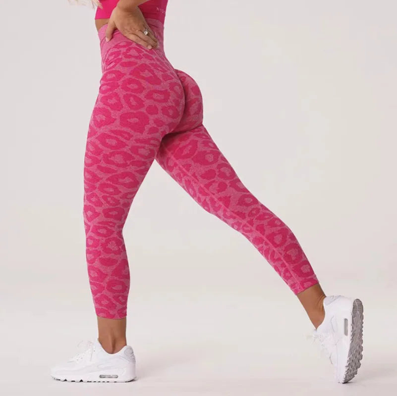 za Leggings Deportivos Seamless Estampado Push-Up