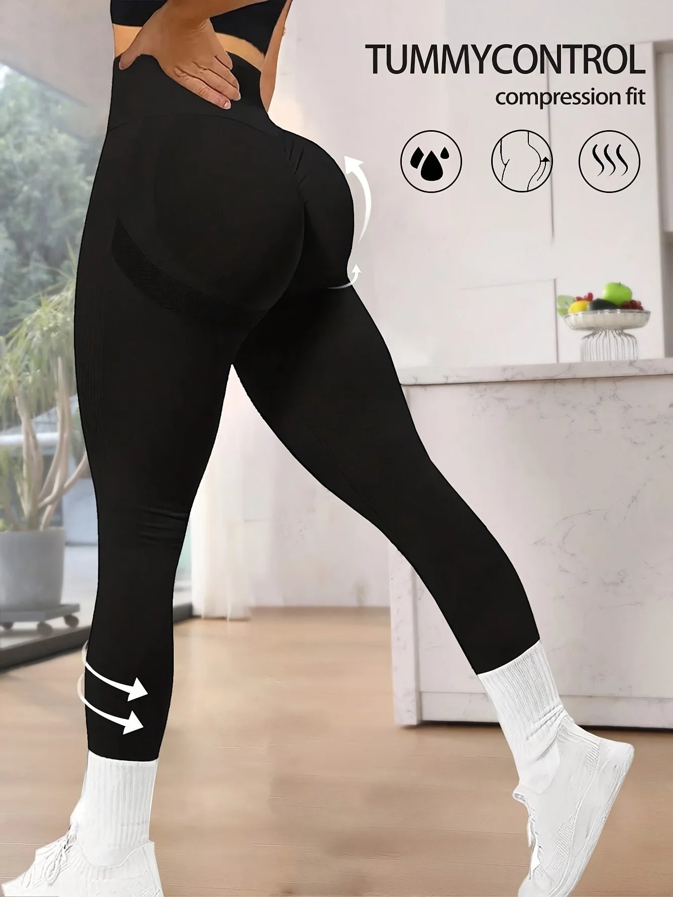 za Pack x2: Leggings Deportivos Tie-Dye Push-Up)