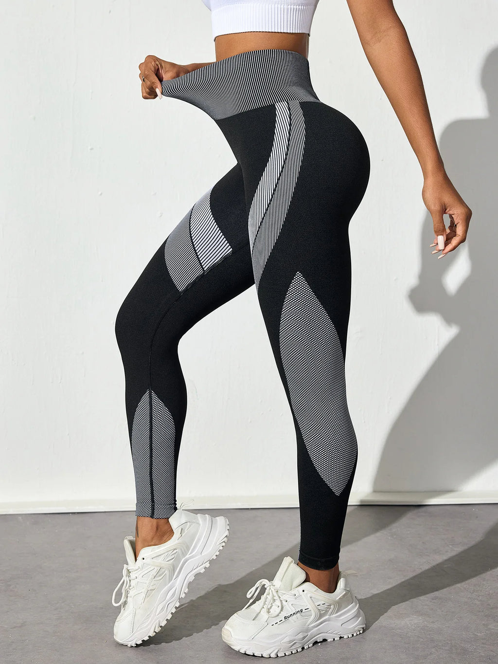 za Leggings Deportivos Sin Costuras con Control de Abdomen