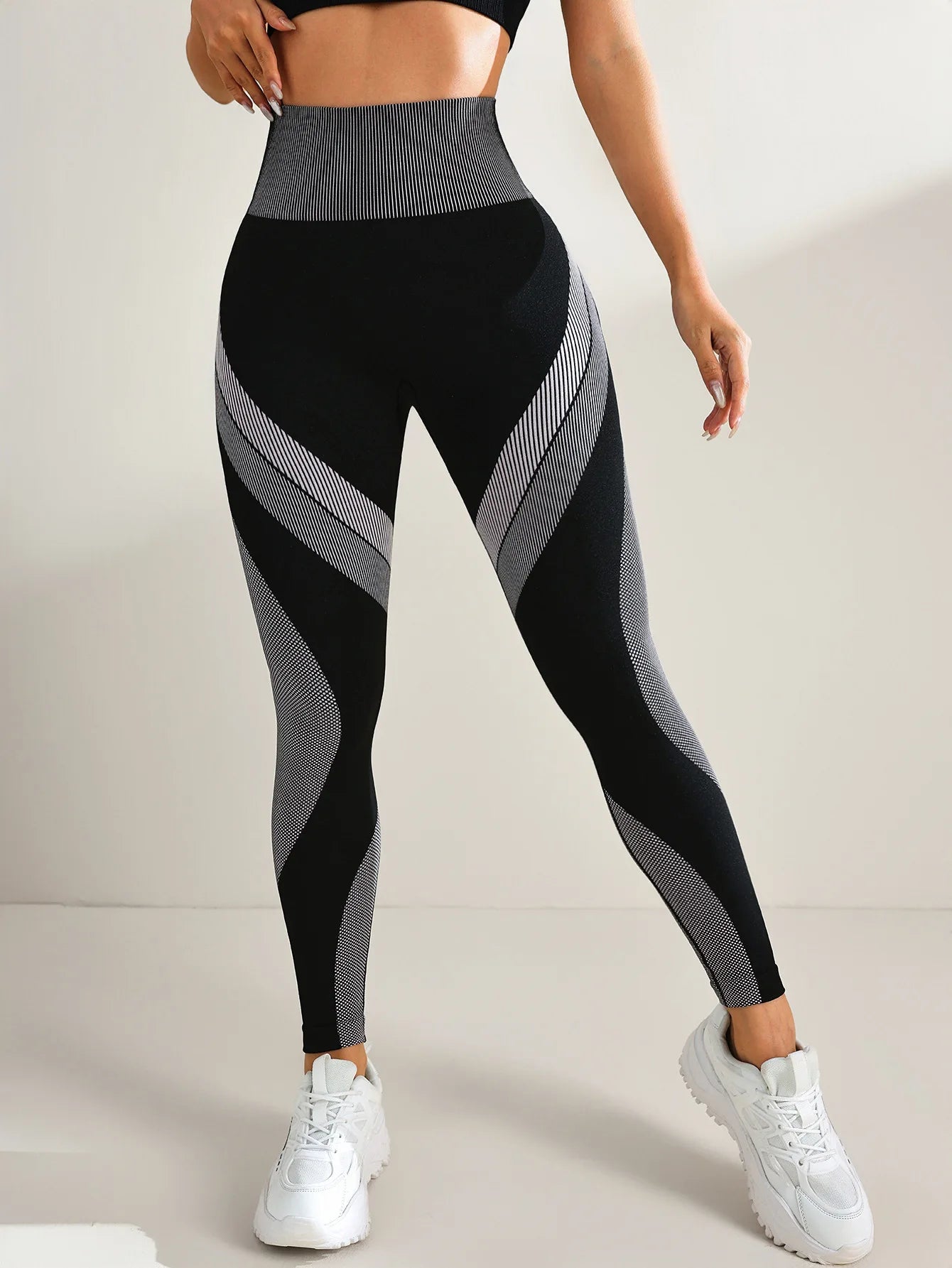 za Leggings Deportivos Sin Costuras con Control de Abdomen