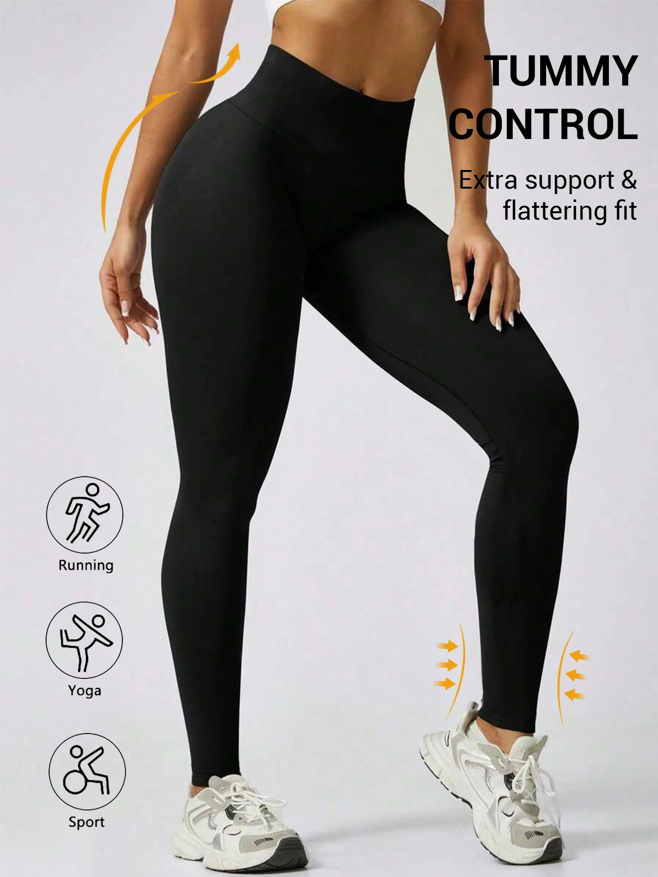 za Leggings Clásicos de Alta Compresión y Control