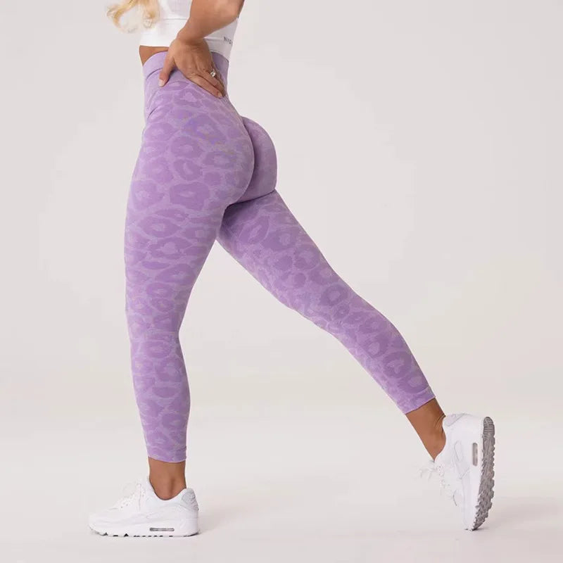 za Leggings Deportivos Seamless Estampado Push-Up
