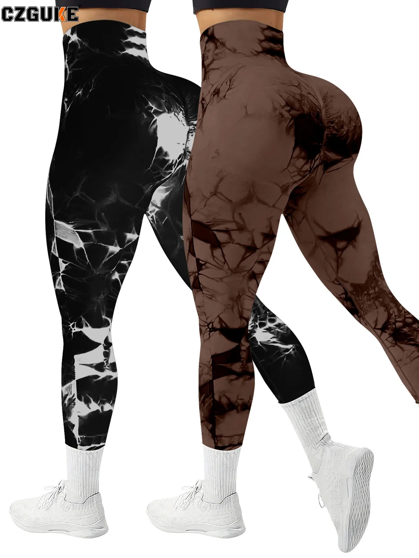 za Pack x2: Leggings Deportivos Tie-Dye Push-Up)