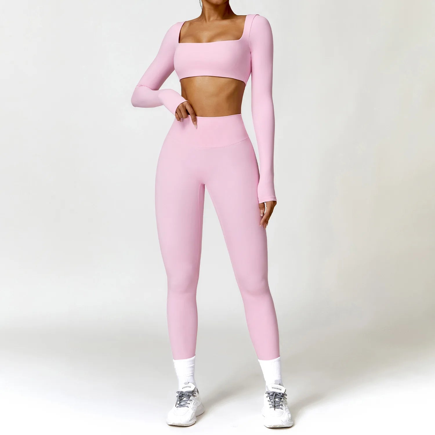 Conjunto Deportivo 2 Piezas Top Cruzado y Leggings
