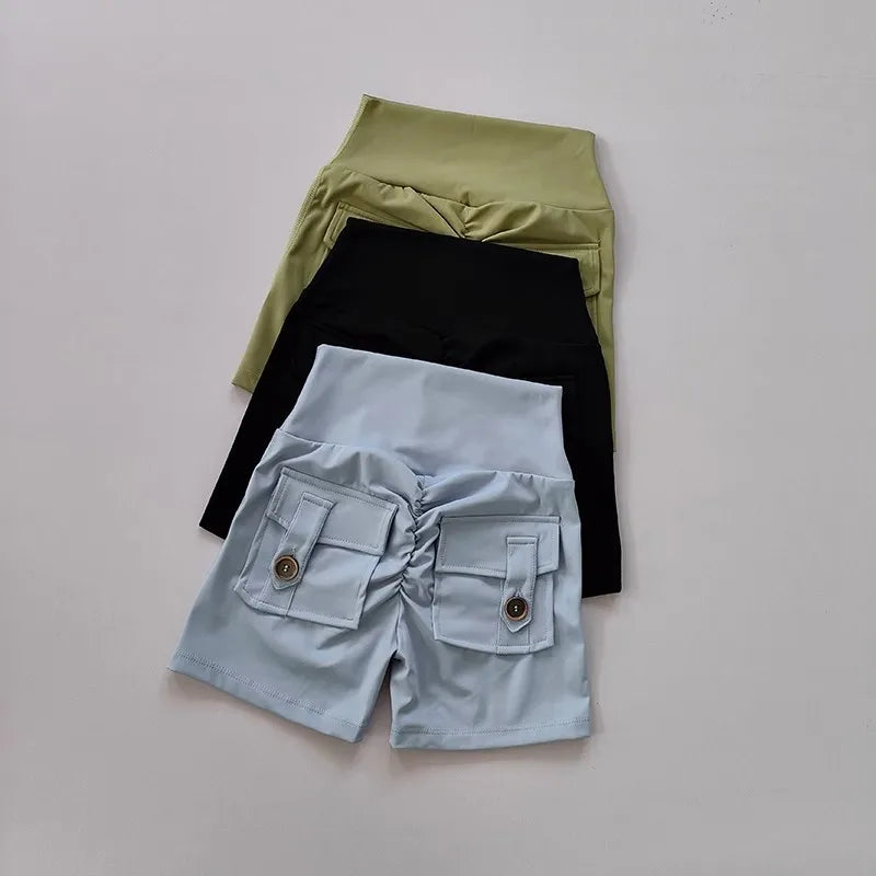 za Shorts Deportivos Push-Up con Bolsillos Cargo