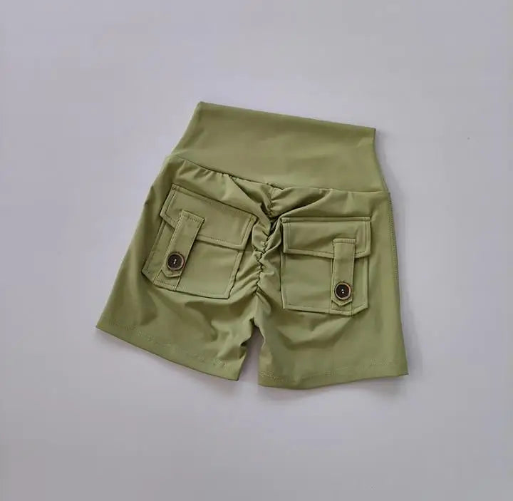 za Shorts Deportivos Push-Up con Bolsillos Cargo
