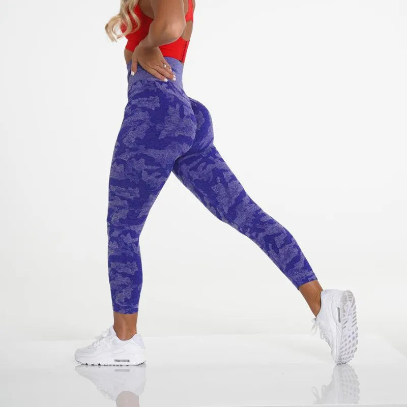 za Leggings Deportivos Seamless Estampado Push-Up
