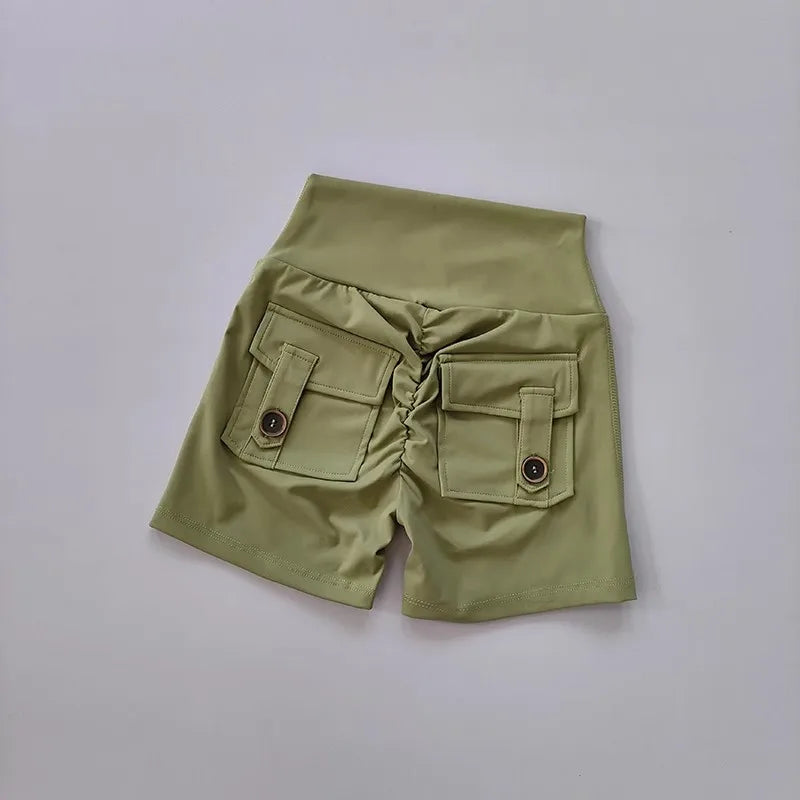 za Shorts Deportivos Push-Up con Bolsillos Cargo