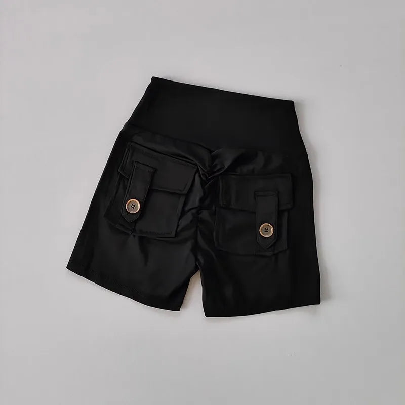 za Shorts Deportivos Push-Up con Bolsillos Cargo
