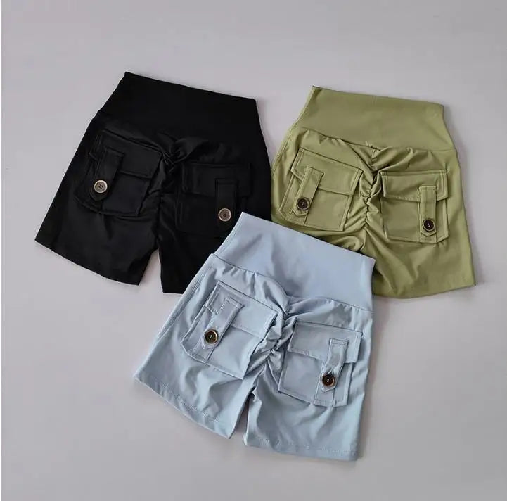 za Shorts Deportivos Push-Up con Bolsillos Cargo