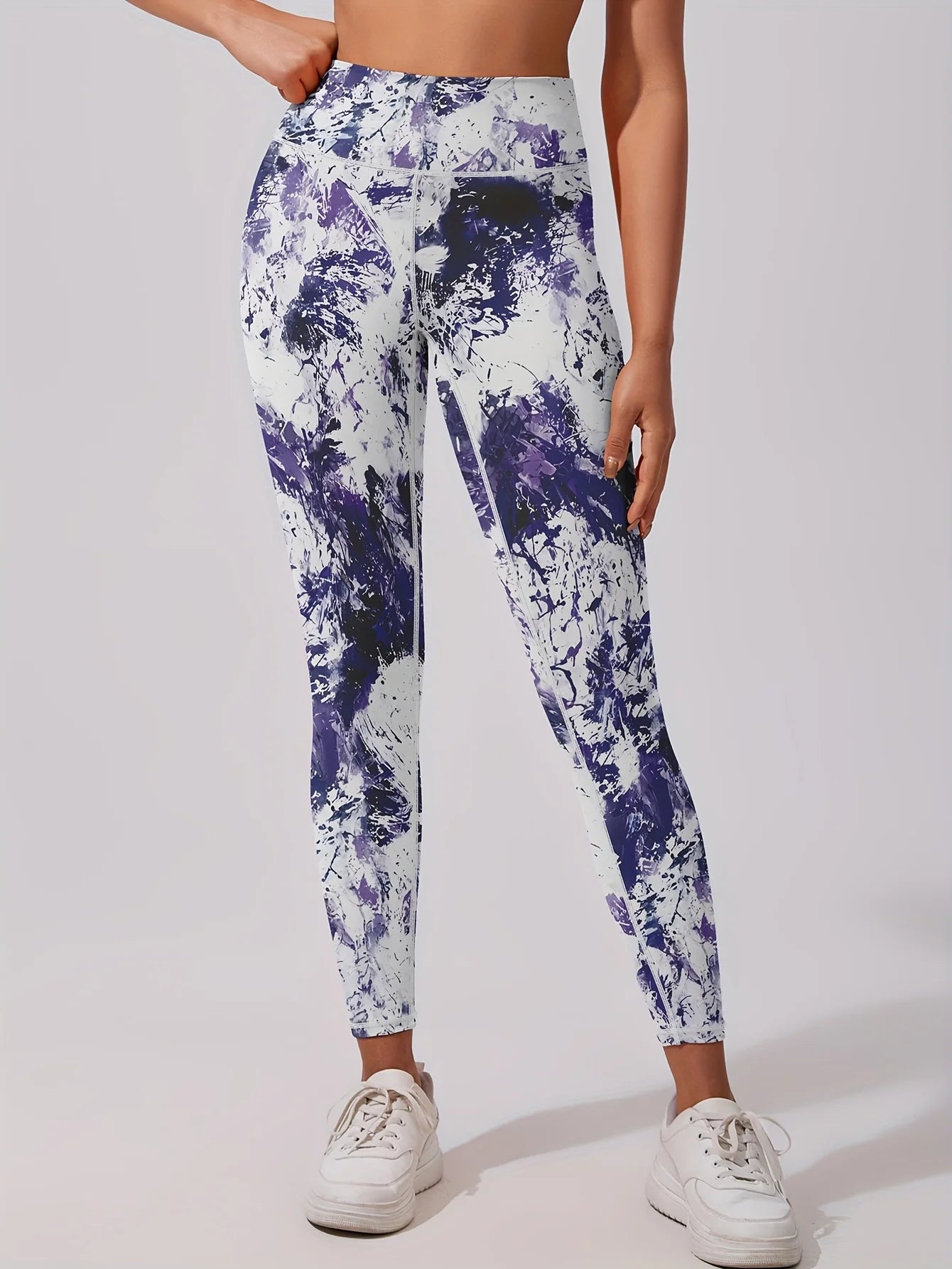 za Leggings Térmicos Tie-Dye con Forro Polar