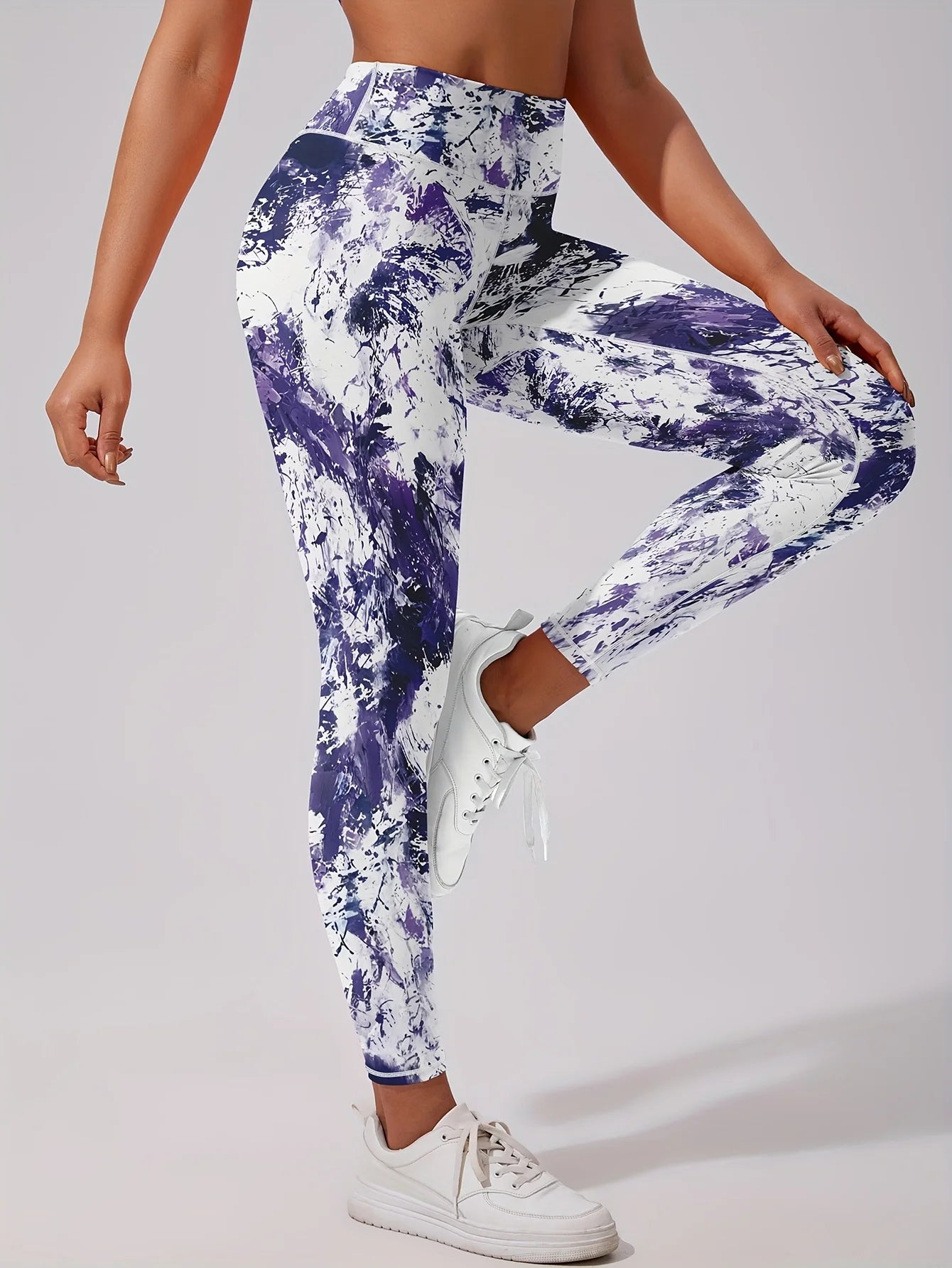 za Leggings Térmicos Tie-Dye con Forro Polar