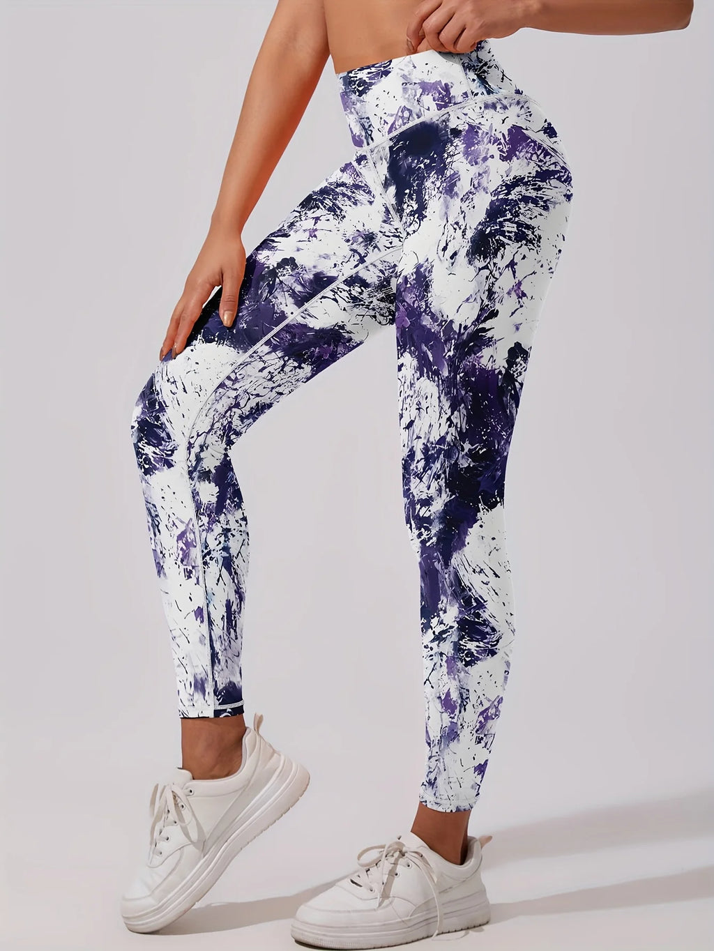 za Leggings Térmicos Tie-Dye con Forro Polar