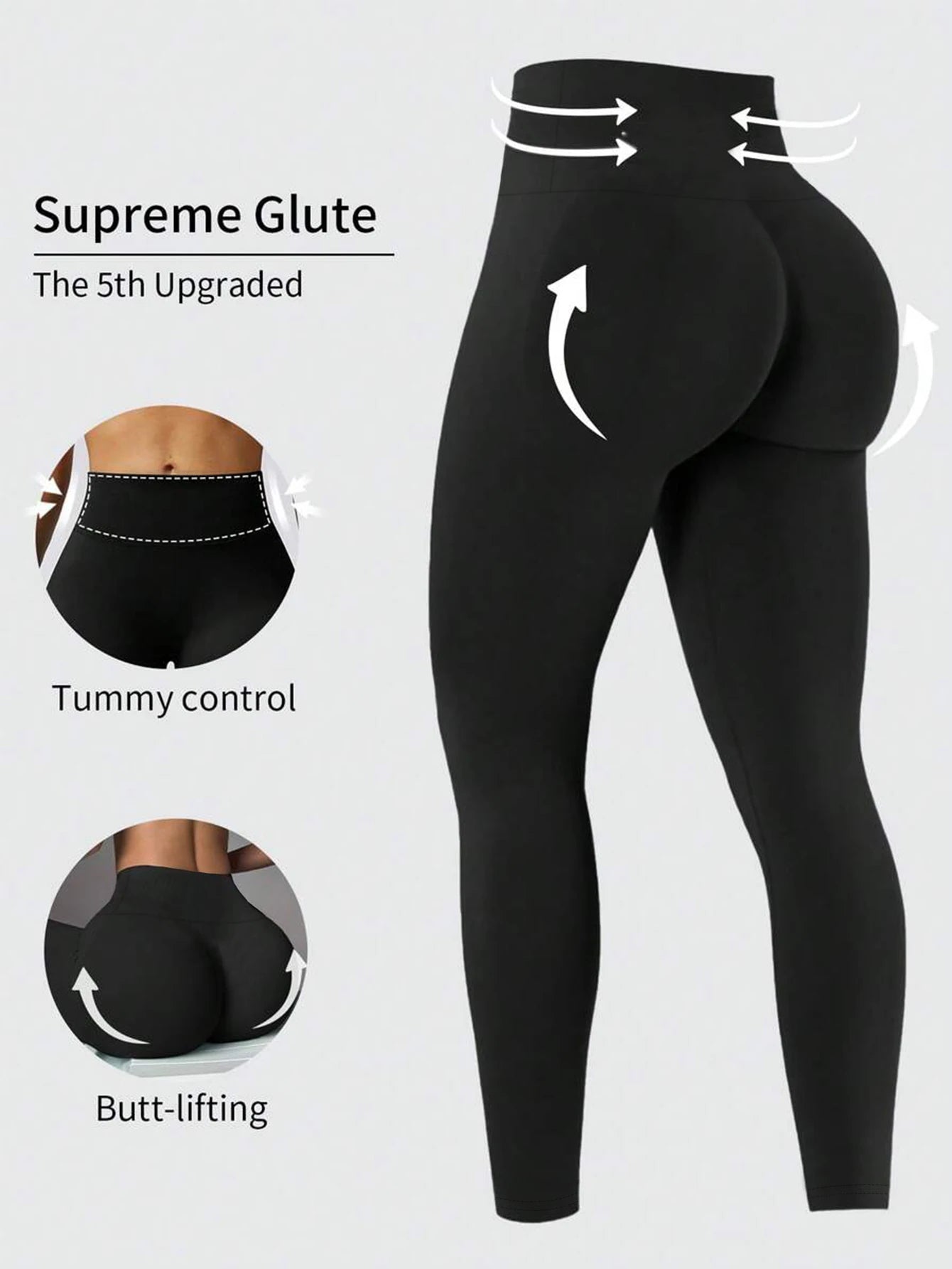 za Leggings Clásicos de Alta Compresión y Control