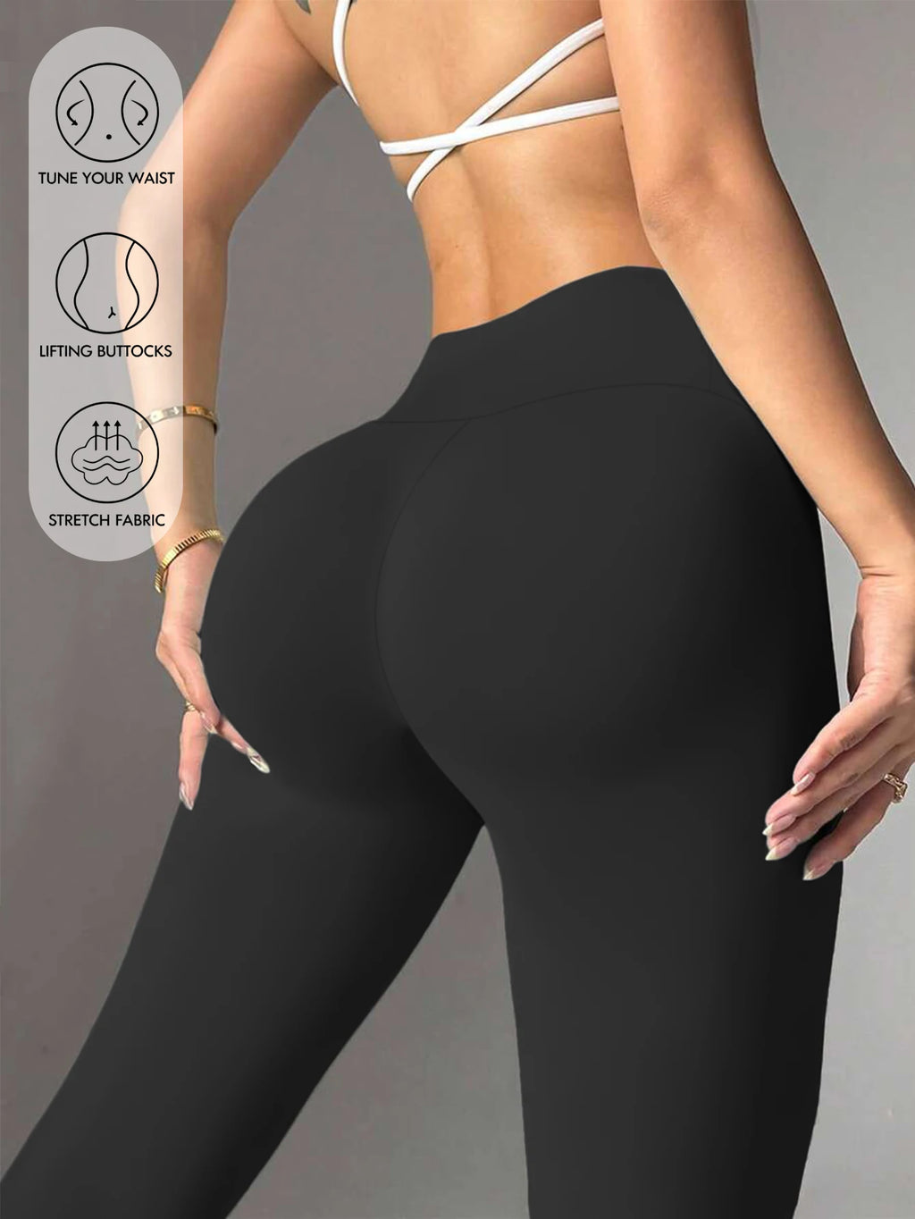 za Leggings Clásicos de Alta Compresión y Control