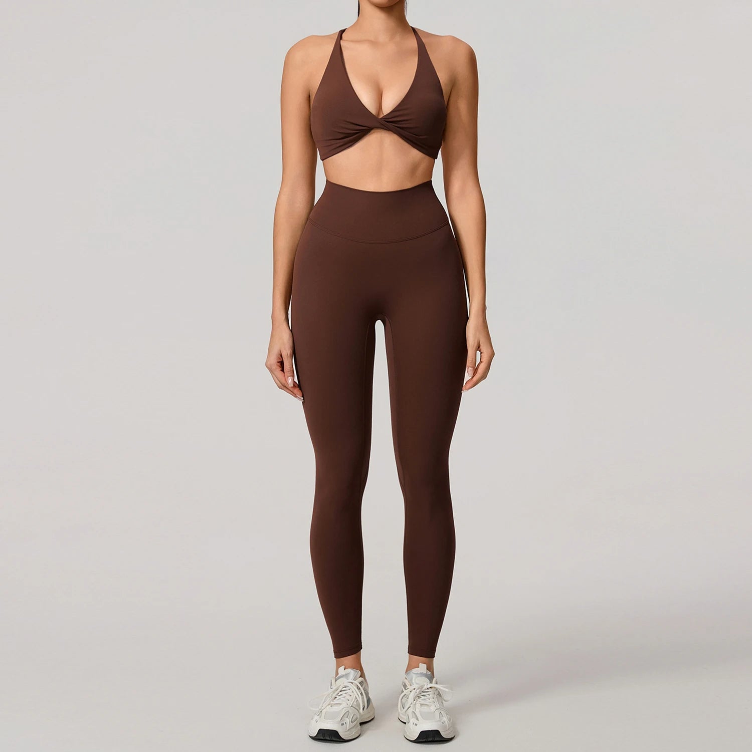 Conjunto Deportivo 2 Piezas Top Cruzado y Leggings