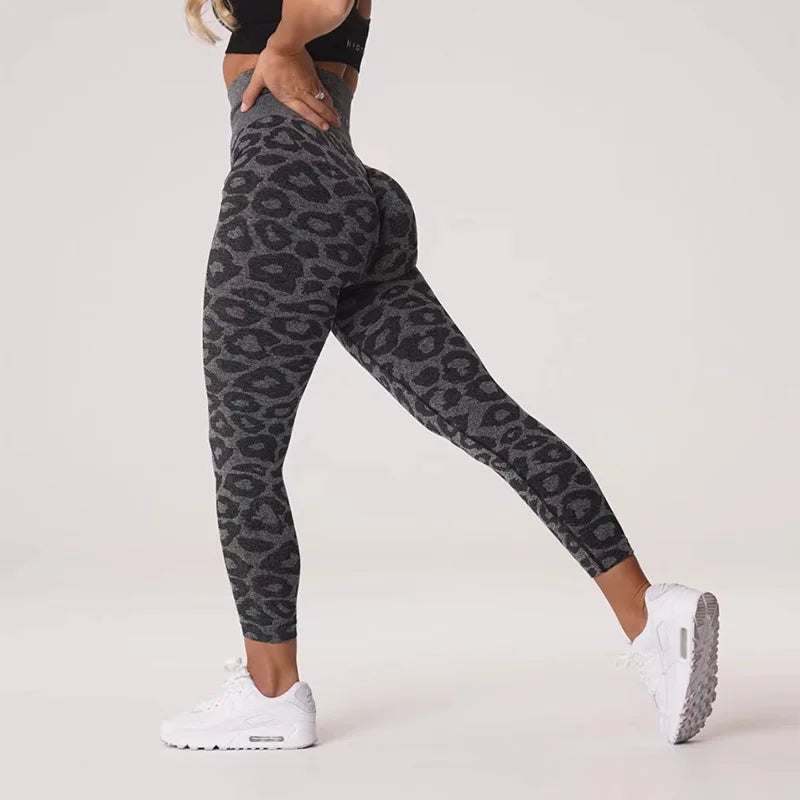 za Leggings Deportivos Seamless Estampado Push-Up