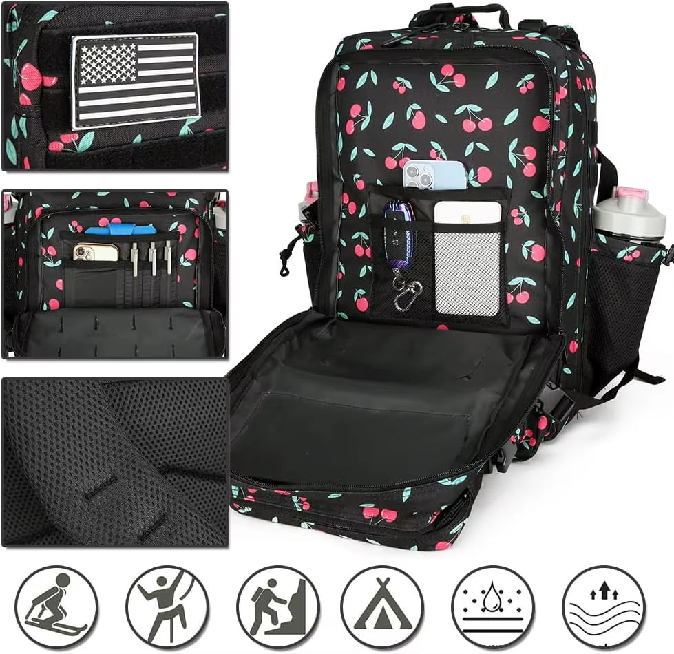 45L Tactical Backpack 3P Bag Assault Backpack Outdoor 3 Days Travel Waterproof Climbing Rucksack Camping Hiking Hunting Mochila