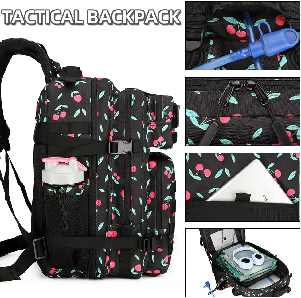 45L Tactical Backpack 3P Bag Assault Backpack Outdoor 3 Days Travel Waterproof Climbing Rucksack Camping Hiking Hunting Mochila